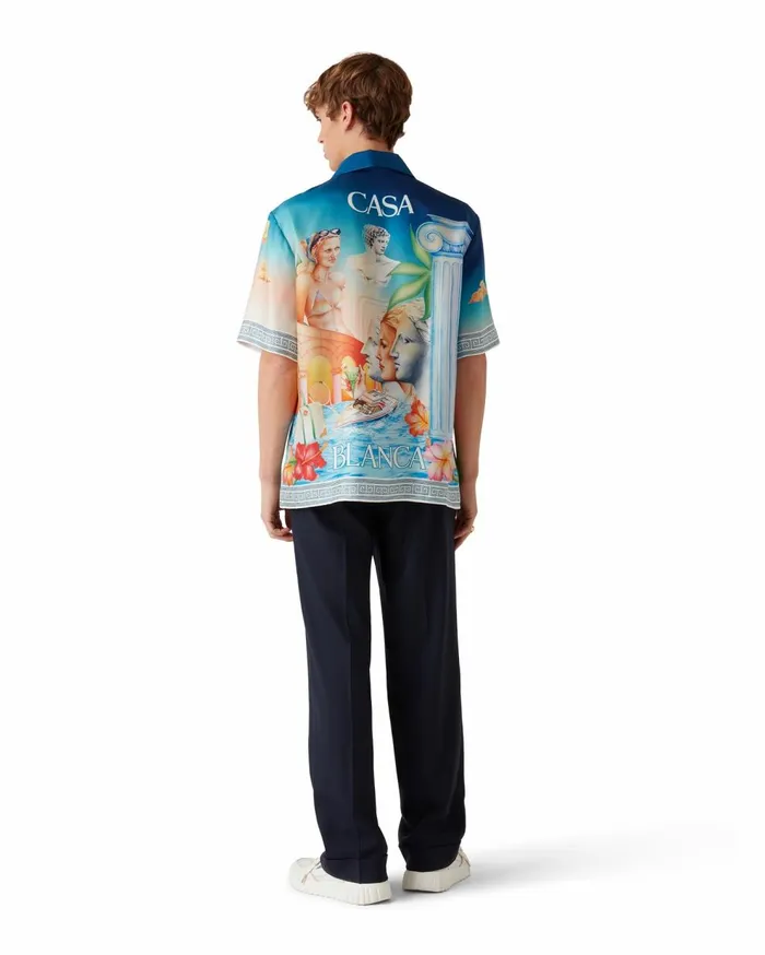 Shirts MenWomen Casablanca Paris Le Plongeon Silk Shirt Shirts MenWomen Casablanca Paris Le Plongeon Silk Shirt