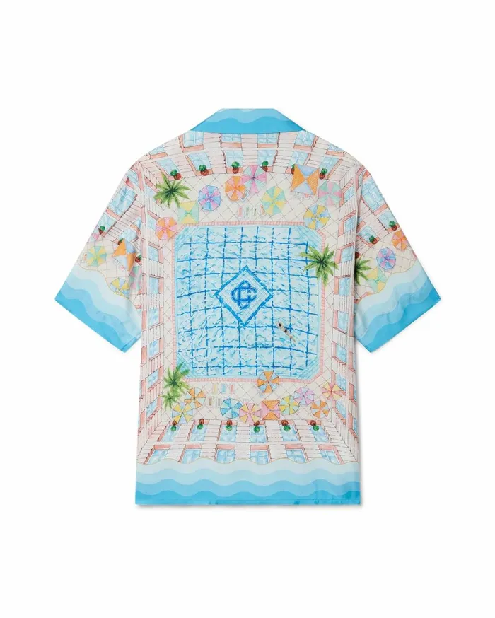 Shirts MenWomen Casablanca Paris Le Plongeon Silk Shirt Shirts MenWomen Casablanca Paris Le Plongeon Silk Shirt