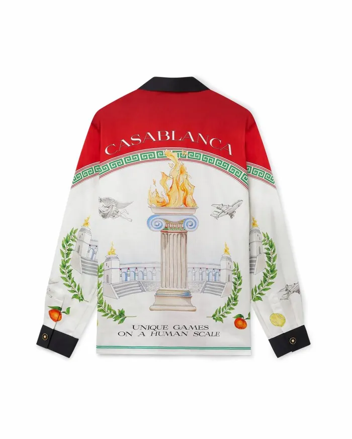 Shirts MenWomen Casablanca Paris Unique Games Cotton Shirt