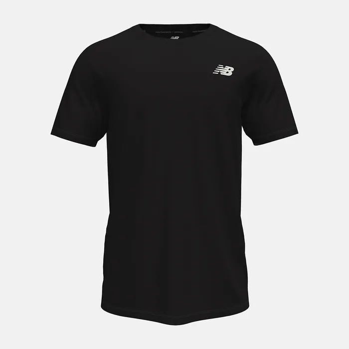 Shirts New Balance Men Heathertech Tee BLACK Shirts New Balance Men Heathertech Tee BLACK