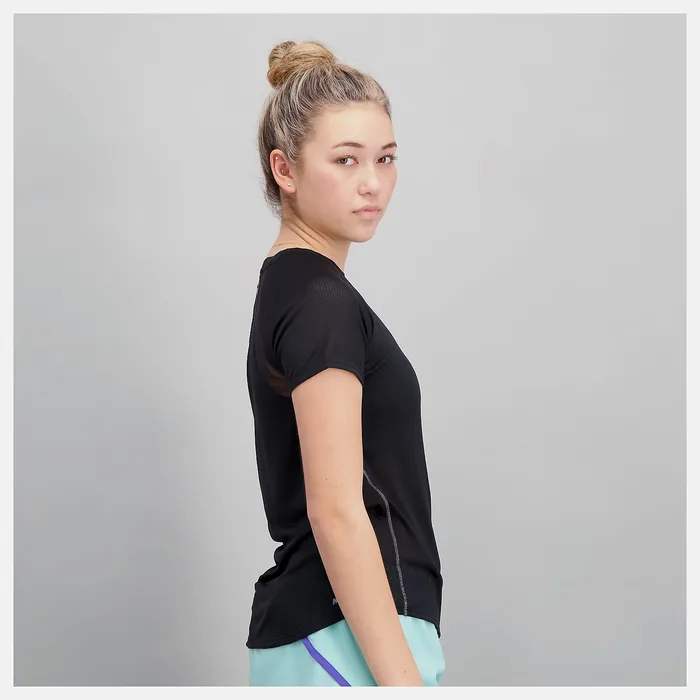 Shirts New Balance Women Impact Run Short Sleeve BLACK Shirts New Balance Women Impact Run Short Sleeve BLACK