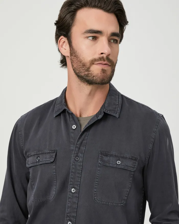 Shirts PAIGE Men Martin Shirt 8211 Vintage Dark Indigo Shirts PAIGE Men Martin Shirt 8211 Vintage Dark Indigo