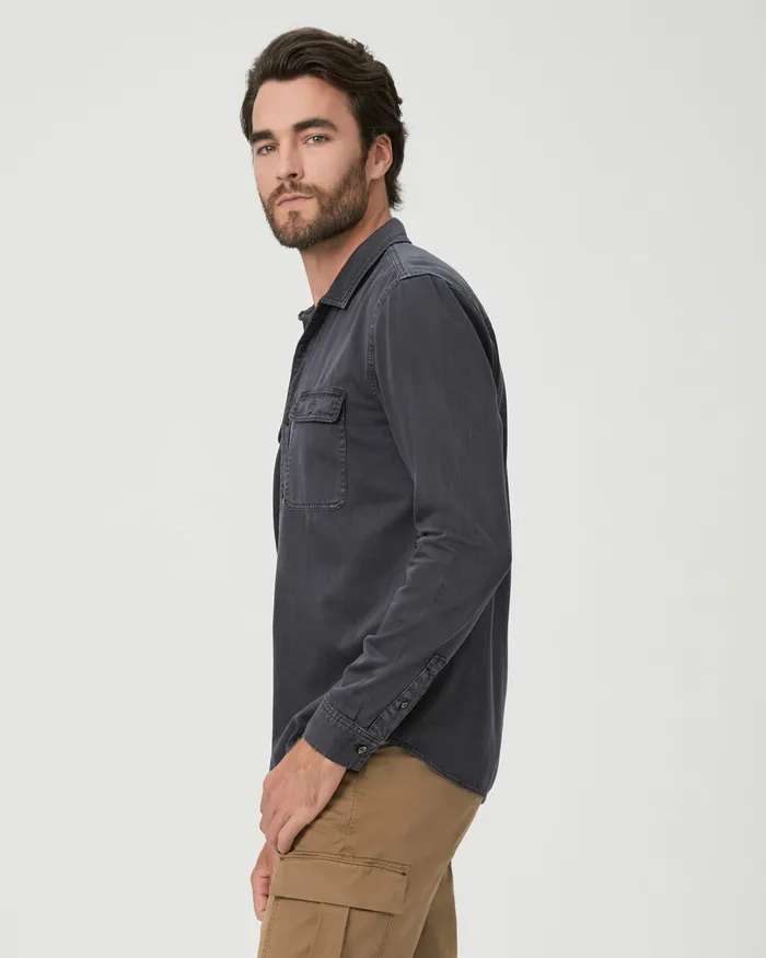 Shirts PAIGE Men Martin Shirt 8211 Vintage Dark Indigo Shirts PAIGE Men Martin Shirt 8211 Vintage Dark Indigo