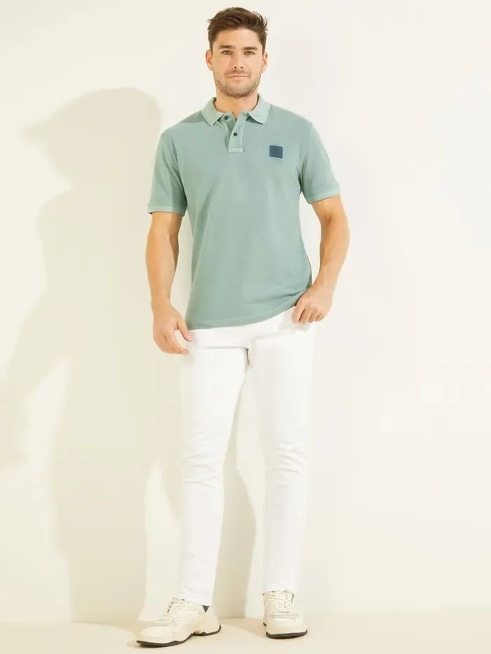 Shirts Washed Polo Dark Jade 8211 GUESS Men