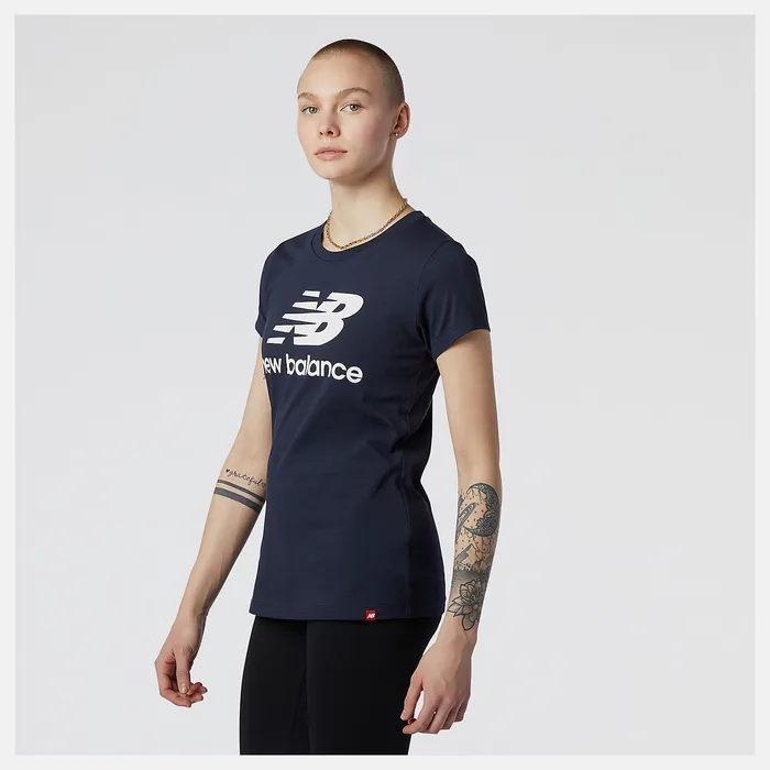 Shirts Women NB Essentials Stacked Logo Tee ECLIPSE New Balance Shirts Women NB Essentials Stacked Logo Tee ECLIPSE New Balance