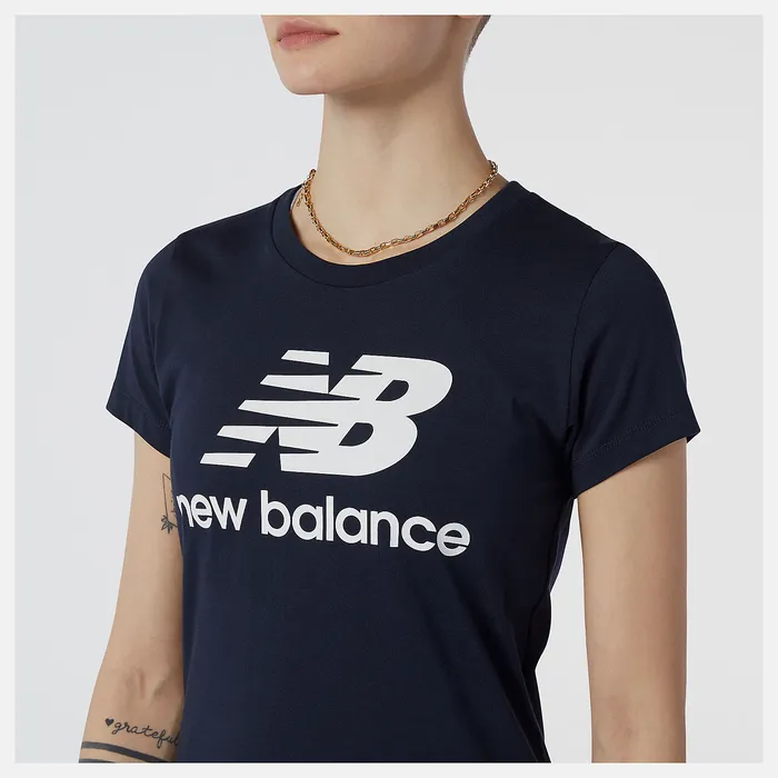 Shirts Women NB Essentials Stacked Logo Tee ECLIPSE New Balance Shirts Women NB Essentials Stacked Logo Tee ECLIPSE New Balance