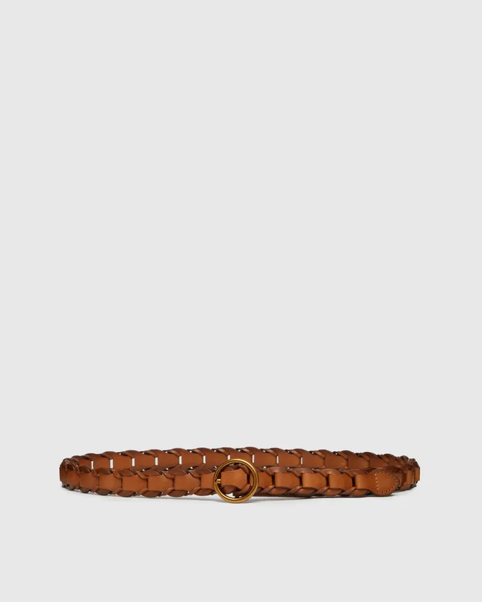 Shop Belts PAIGE Women Exclusive Harley Belt 8211 Tan Woven Elastic