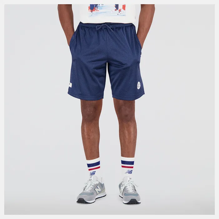 Shorts New Balance Men NB Hoops Fundamentals Short NB NAVY