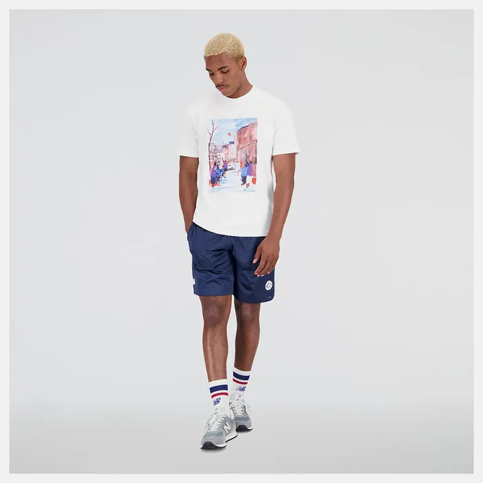 Shorts New Balance Men NB Hoops Fundamentals Short NB NAVY