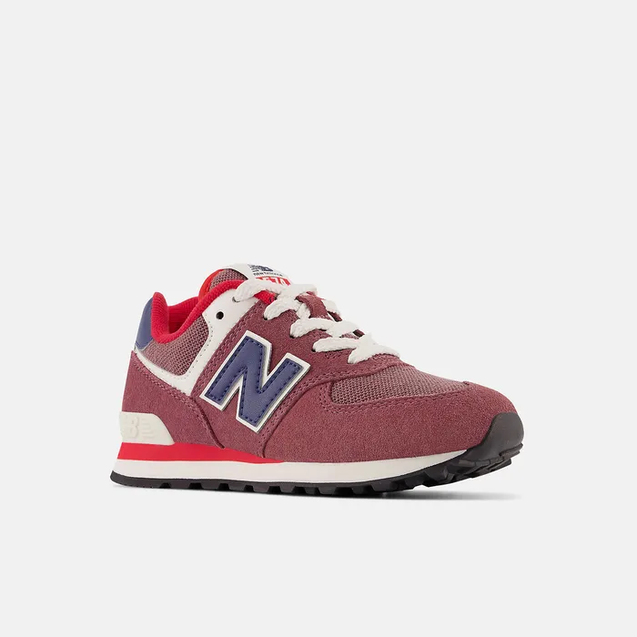 Size 105 8211 3 574 Washed Burgundy with NB Navy New Balance Kids Size 105 8211 3 574 Washed Burgundy with NB Navy New Balance Kids