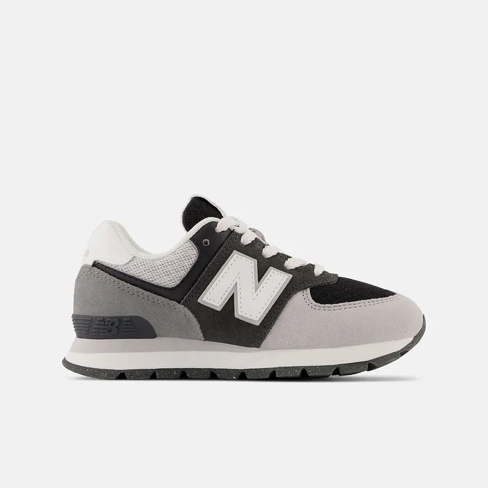 Size 105 8211 3 Kids 574 Blacktop with White New Balance
