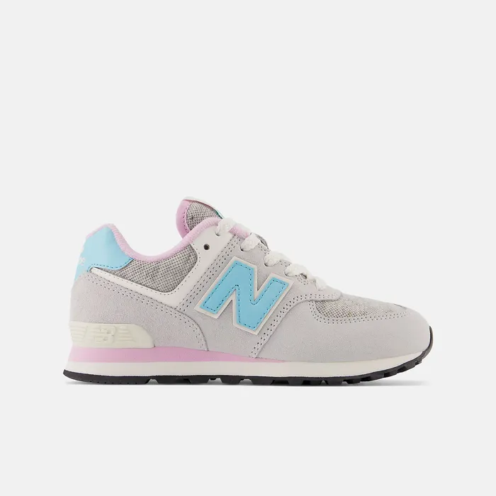Size 105 8211 3 Kids 574 Brighton Grey with Summer Aqua and Lilac Cloud New Balance