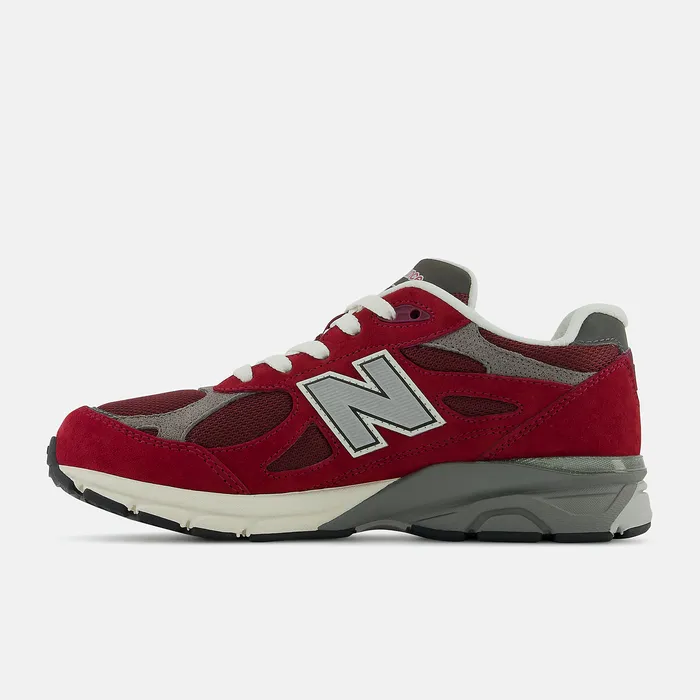 Size 35 8211 7 New Balance Kids 990v3 NB Scarlet with Marblehead Size 35 8211 7 New Balance Kids 990v3 NB Scarlet with Marblehead