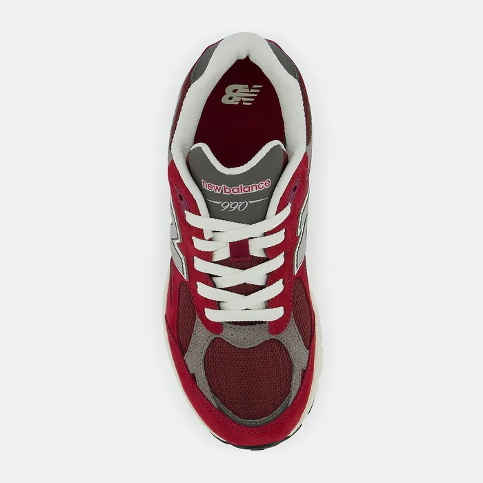Size 35 8211 7 New Balance Kids 990v3 NB Scarlet with Marblehead Size 35 8211 7 New Balance Kids 990v3 NB Scarlet with Marblehead