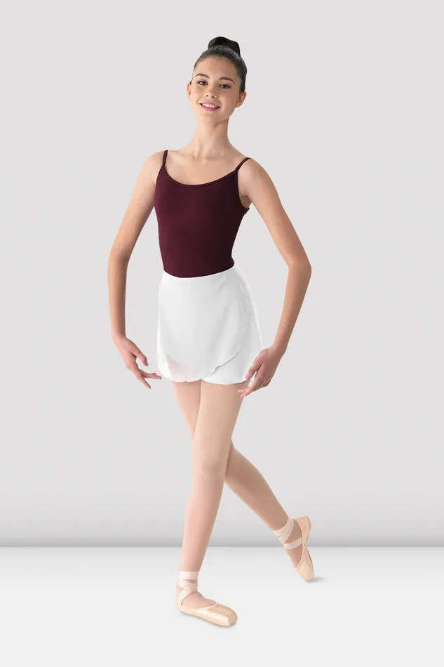 Skirts and Tutus Bloch Adult Ladies Mirella Georgette Wrap Skirt White