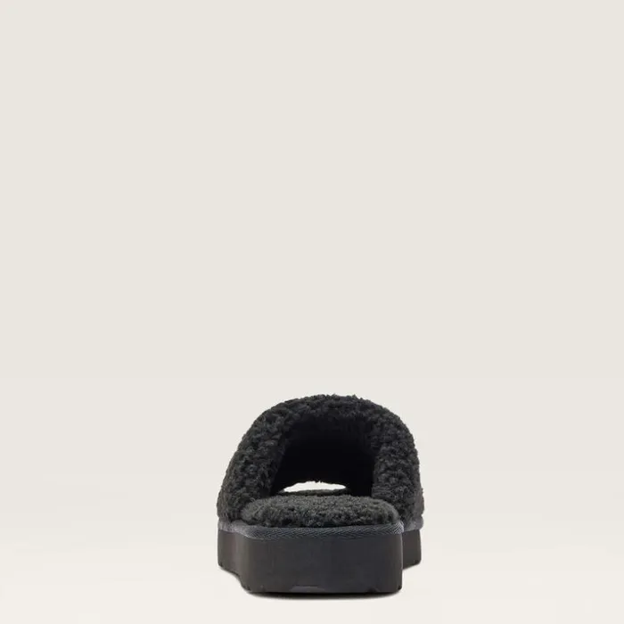 Slippers Women Ariat Cozy Chic Square Toe Slipper Fuzzy Black