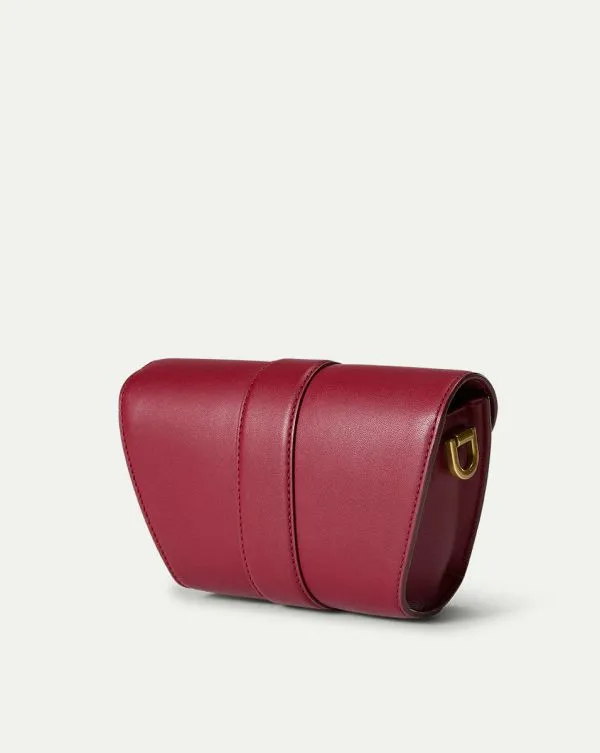 Small Crest Lock Trap Bag Oxblood Women Veronica Beard Handbags Small Crest Lock Trap Bag Oxblood Women Veronica Beard Handbags