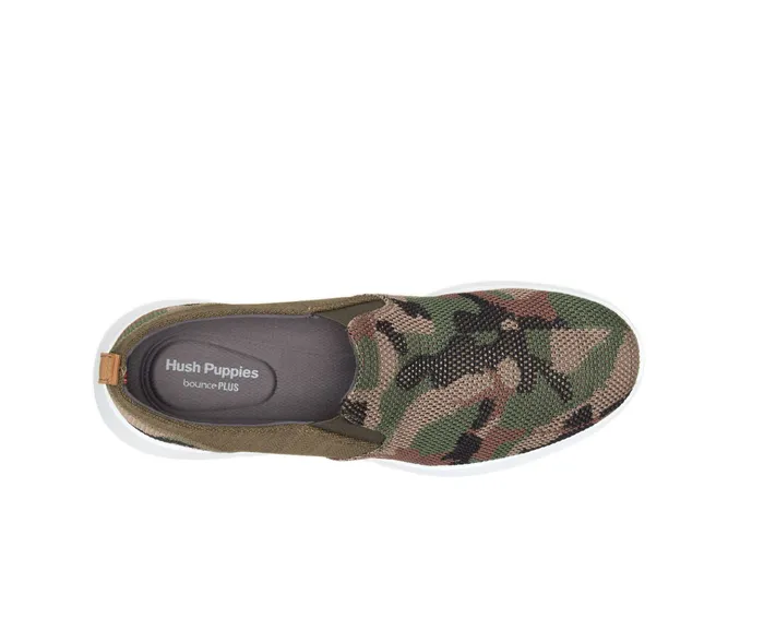 Sneakers Cooper SlipOn Olive Camo Knit Hush Puppies Men Sneakers Cooper SlipOn Olive Camo Knit Hush Puppies Men