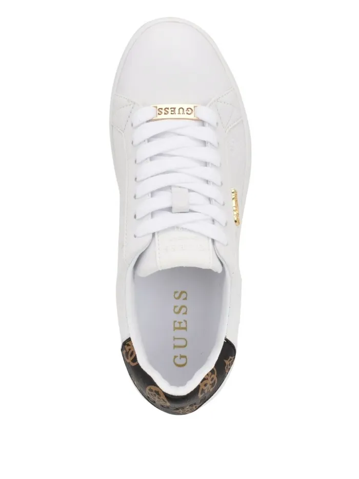 Sneakers GUESS Women Renzy Debossed Logo LowTop Sneakers White Graffiti