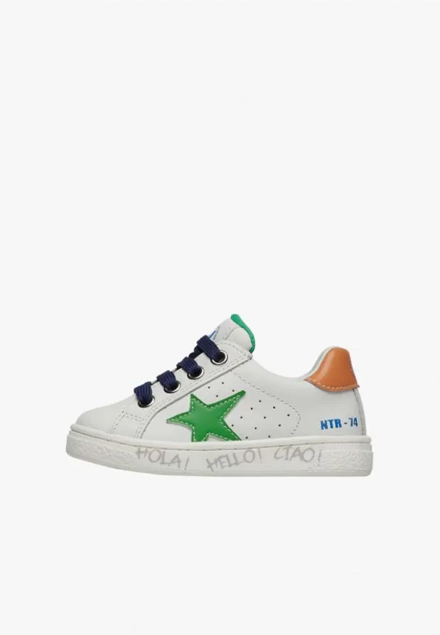 Sneakers Kids Naturino NATURINO PINN ZIP Whitegreen