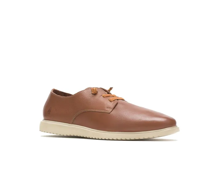 Sneakers Men Everyday Lace Up Cognac Leather Hush Puppies