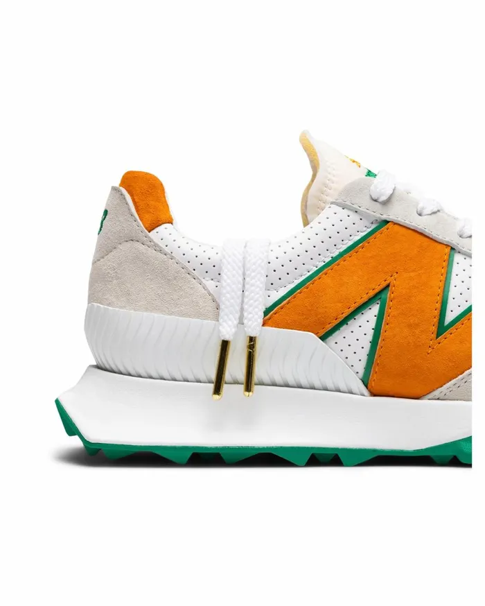 Sneakers MenWomen Casablanca Paris XC72 Green and Orange Casablanca And New Balance