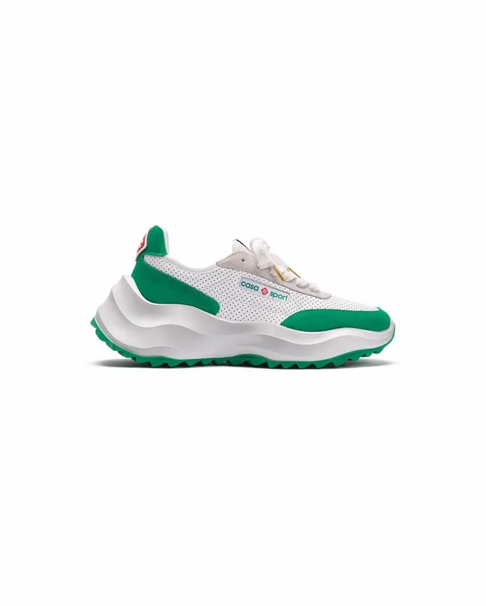 Sneakers Women Casablanca Paris Atlantis White and Tennis Green Sneaker