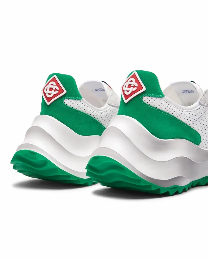 Sneakers Women Casablanca Paris Atlantis White and Tennis Green Sneaker