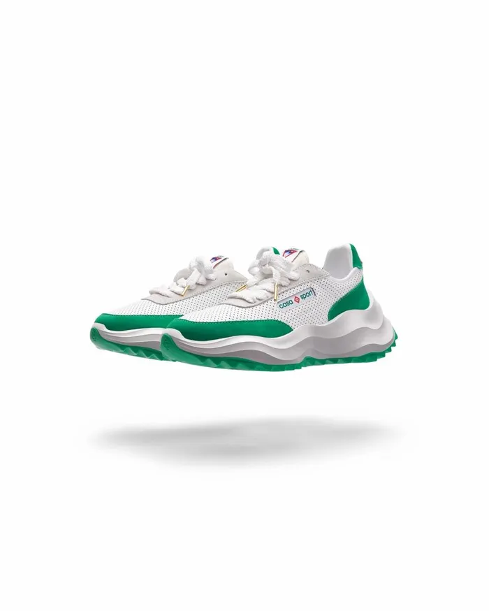 Sneakers Women Casablanca Paris Atlantis White and Tennis Green Sneaker