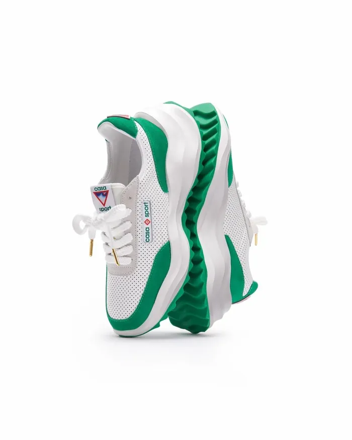 Sneakers Women Casablanca Paris Atlantis White and Tennis Green Sneaker