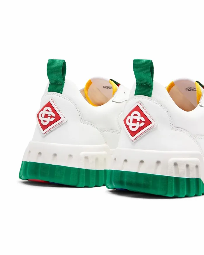Sneakers Women Casablanca Paris Court White and Green Sneaker