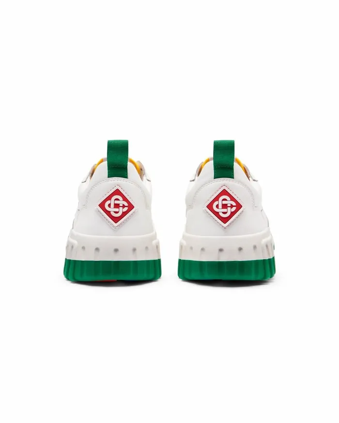 Sneakers Women Casablanca Paris Court White and Green Sneaker