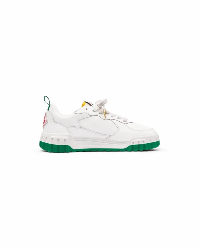 Sneakers Women Casablanca Paris Court White and Green Sneaker