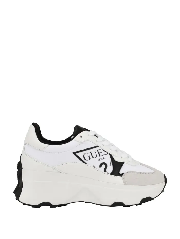 Sneakers Women GUESS Caleb Printed Joggers White 144 Sneakers Women GUESS Caleb Printed Joggers White 144