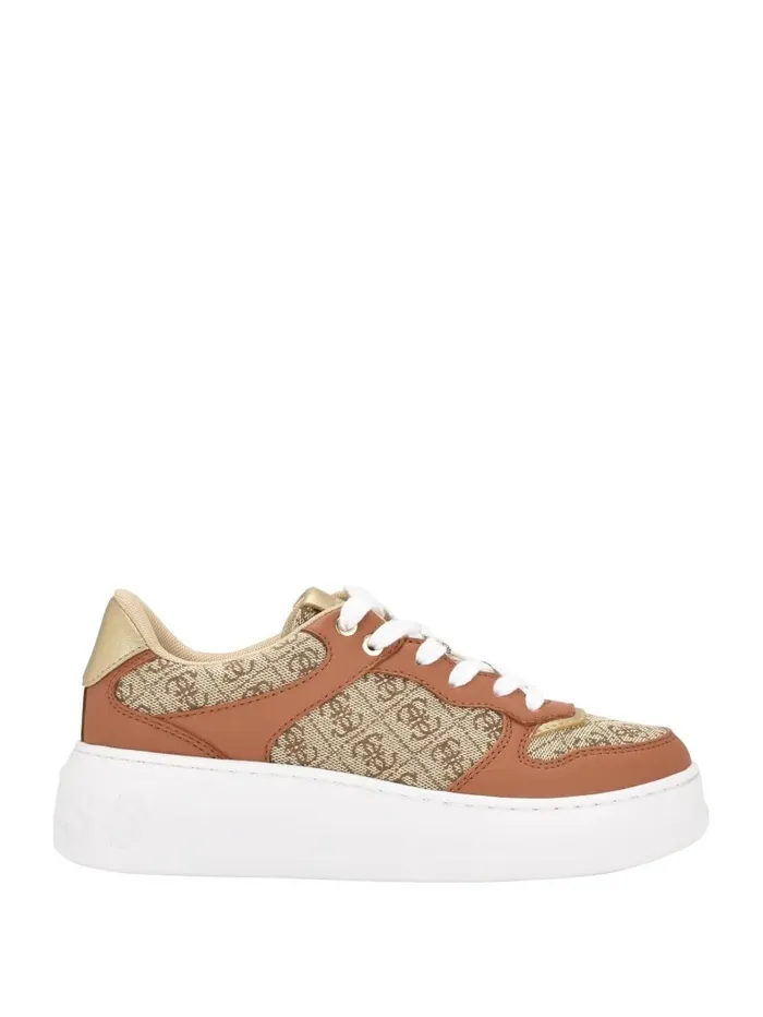 Sneakers Women GUESS Cleva Logo LowTop Sneakers Medium Brown Sneakers Women GUESS Cleva Logo LowTop Sneakers Medium Brown