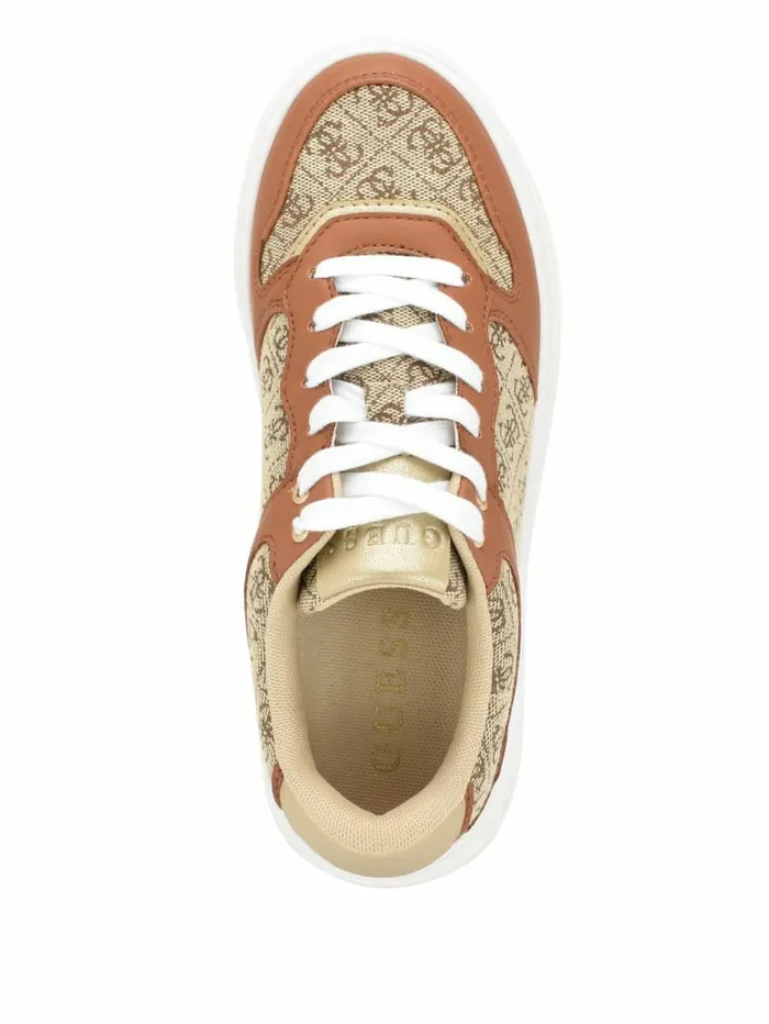 Sneakers Women GUESS Cleva Logo LowTop Sneakers Medium Brown Sneakers Women GUESS Cleva Logo LowTop Sneakers Medium Brown