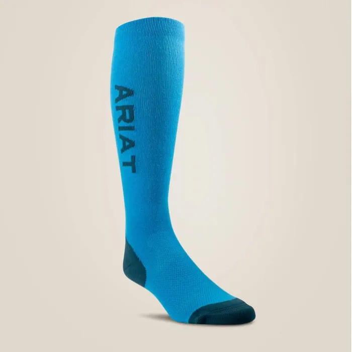 Socks MenWomen Ariat AriatTEK Performance Socks Hawaiian Surfreflecting Pond