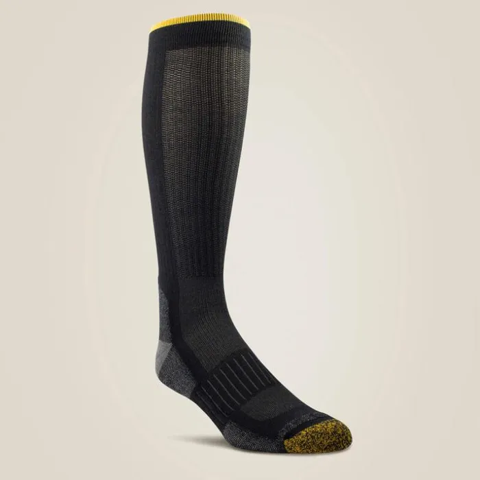 Socks MenWomen Ariat High Performance Mid Calf Tek Work Sock 2 Pair Pack Black Socks MenWomen Ariat High Performance Mid Calf Tek Work Sock 2 Pair Pack Black