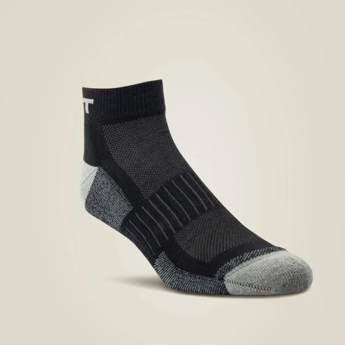 Socks MenWomen Ariat High Performance Quarter Crew Tek Work Sock 3 Pair Pack Black Socks MenWomen Ariat High Performance Quarter Crew Tek Work Sock 3 Pair Pack Black