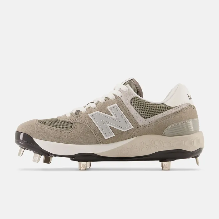 Softball Women New Balance Fresh Foam X 574 Softball Shark Skin with Cement and Cool Gray Softball Women New Balance Fresh Foam X 574 Softball Shark Skin with Cement and Cool Gray
