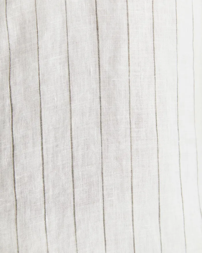 Sportscraft Alan Short Sleeve Linen Shirt Whitemulti Men Shirts