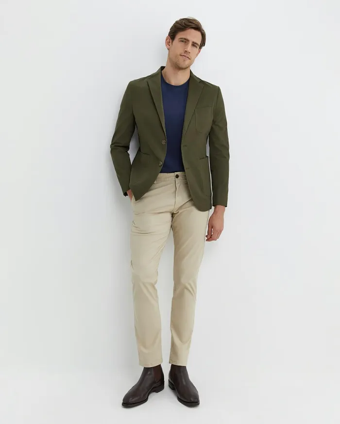 Sportscraft Barton Sports Jacket Dark Khaki Men Jackets and Blazers