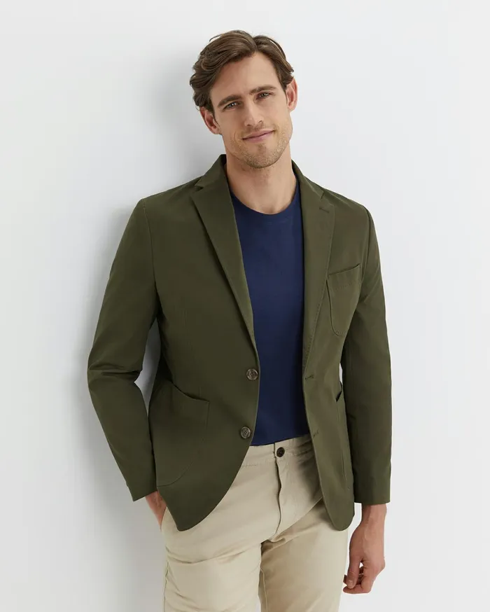 Sportscraft Barton Sports Jacket Dark Khaki Men Jackets and Blazers