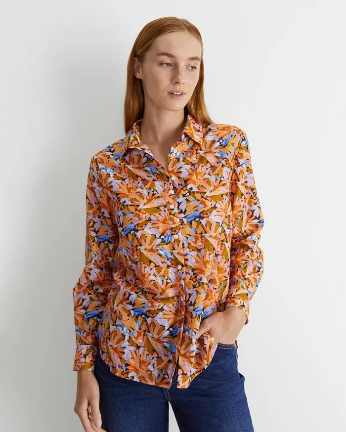 Sportscraft Bella Cotton Silk Shirt Multi Women Shirts