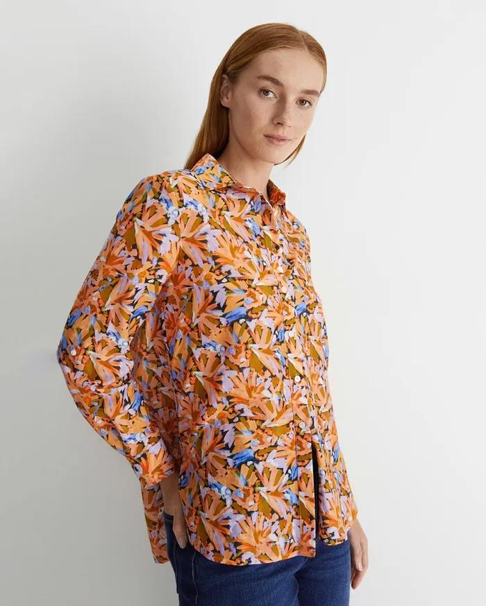 Sportscraft Bella Cotton Silk Shirt Multi Women Shirts