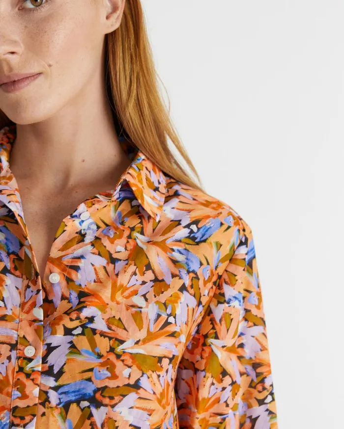 Sportscraft Bella Cotton Silk Shirt Multi Women Shirts