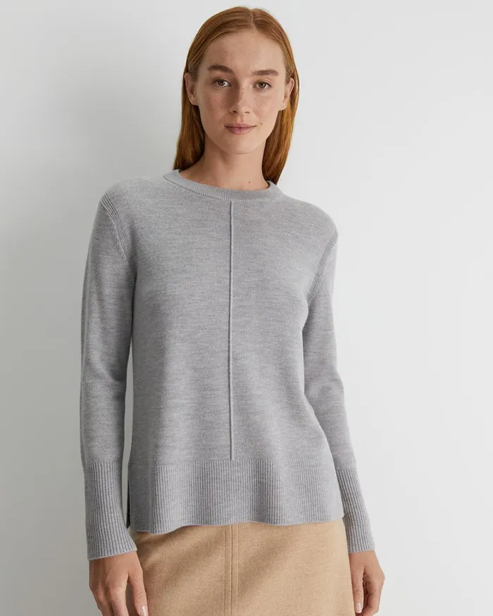 Sportscraft Cass Merino Wool Knit Silver Melange Women Knits and Cardigans