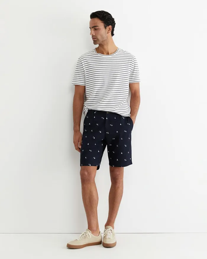 Sportscraft Classic Printed Short Classic Navy Men Shorts