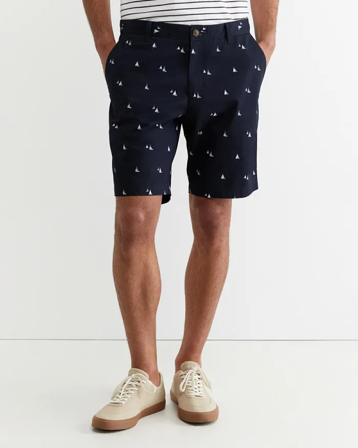 Sportscraft Classic Printed Short Classic Navy Men Shorts