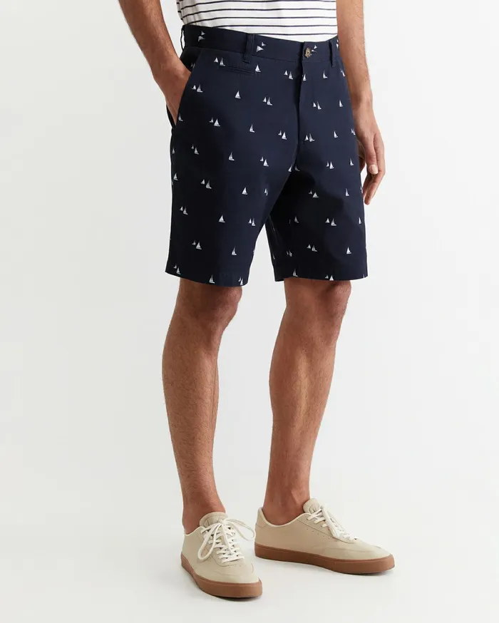 Sportscraft Classic Printed Short Classic Navy Men Shorts